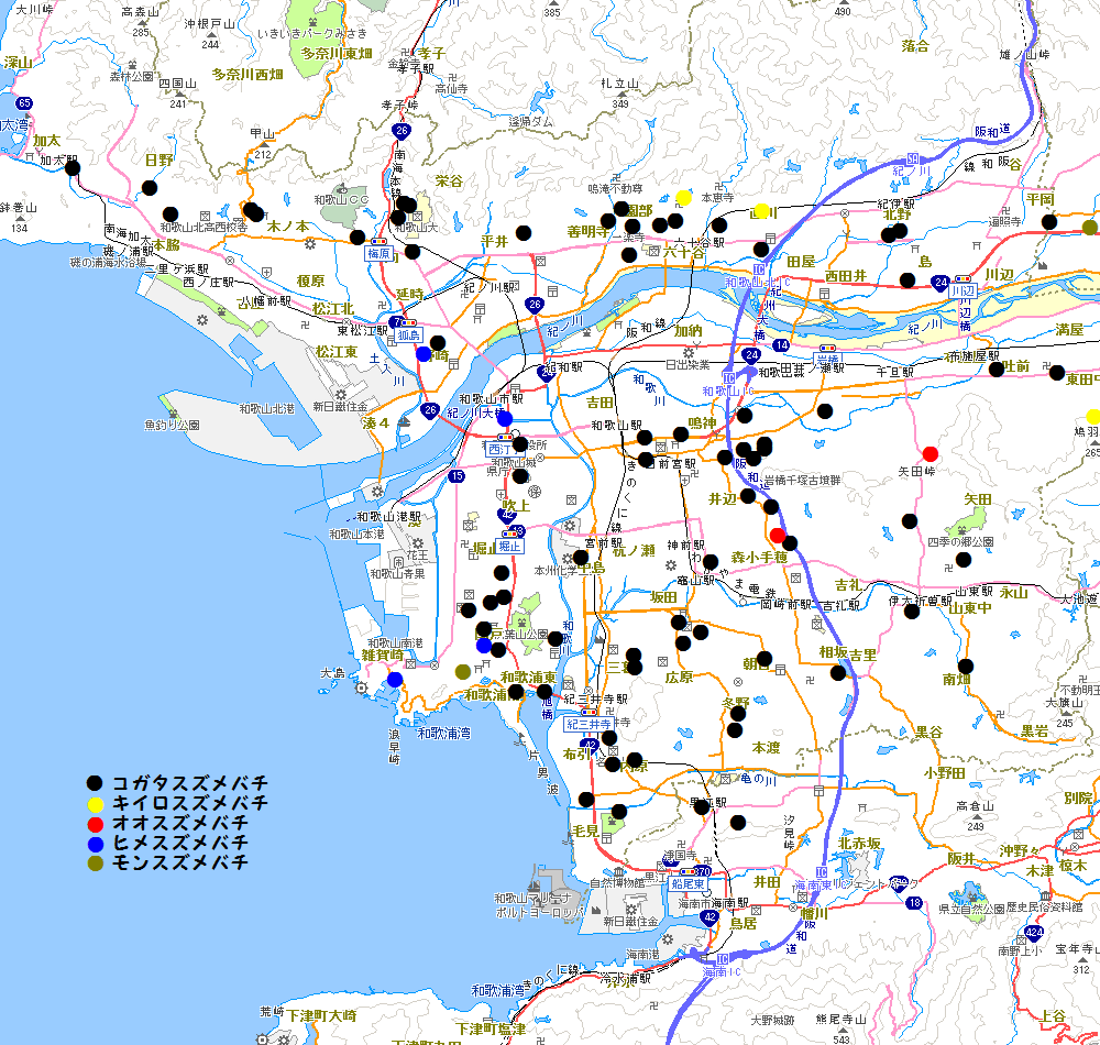 �a�̎R�s�̃X�Y���o�`���z�}